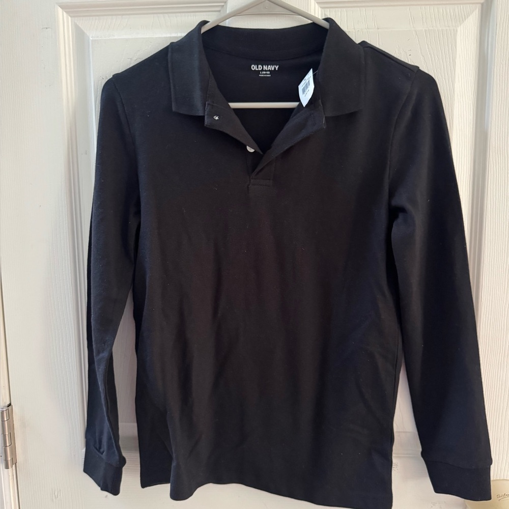 Old Navy Black Polo Shirt